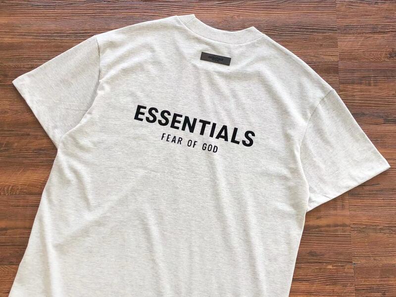 Fear of God Essentials Light Oatmeal T Shirt My Store