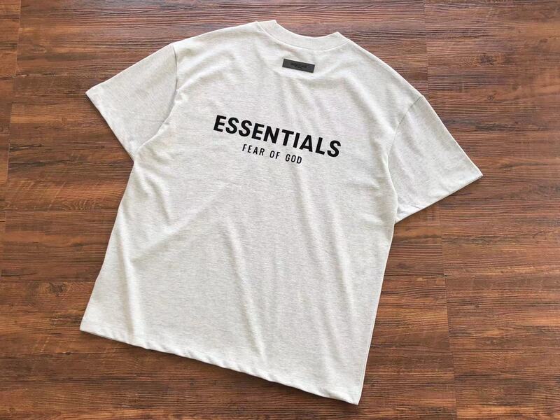 Fear of God Essentials Light Oatmeal T Shirt My Store