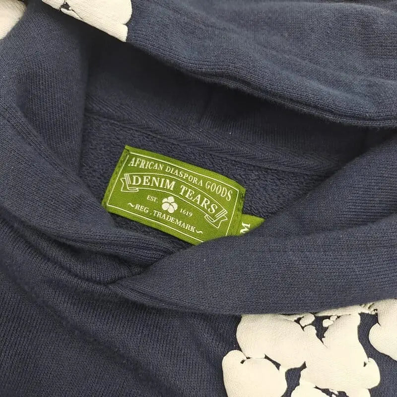 Hoodie Denim Tears The Cotton Wreath Navy My Store