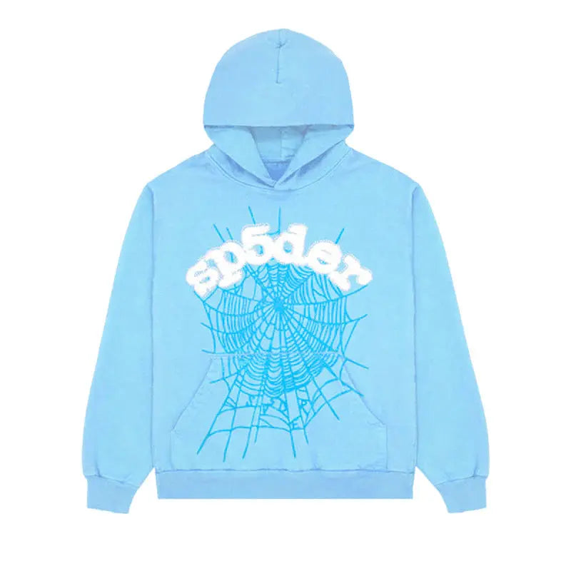 Hoodie Sp5der Web Sky Blue My Store