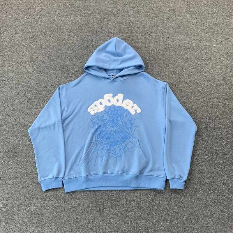 Hoodie Sp5der Web Sky Blue My Store
