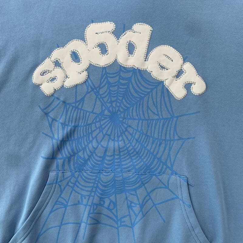 Hoodie Sp5der Web Sky Blue My Store