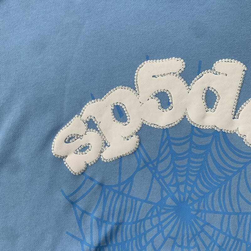 Hoodie Sp5der Web Sky Blue My Store