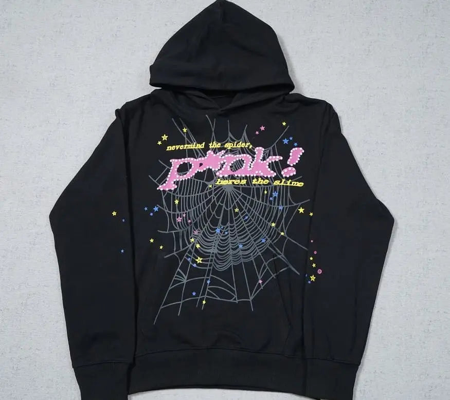 Hoodie Sp5der P*NK Black My Store