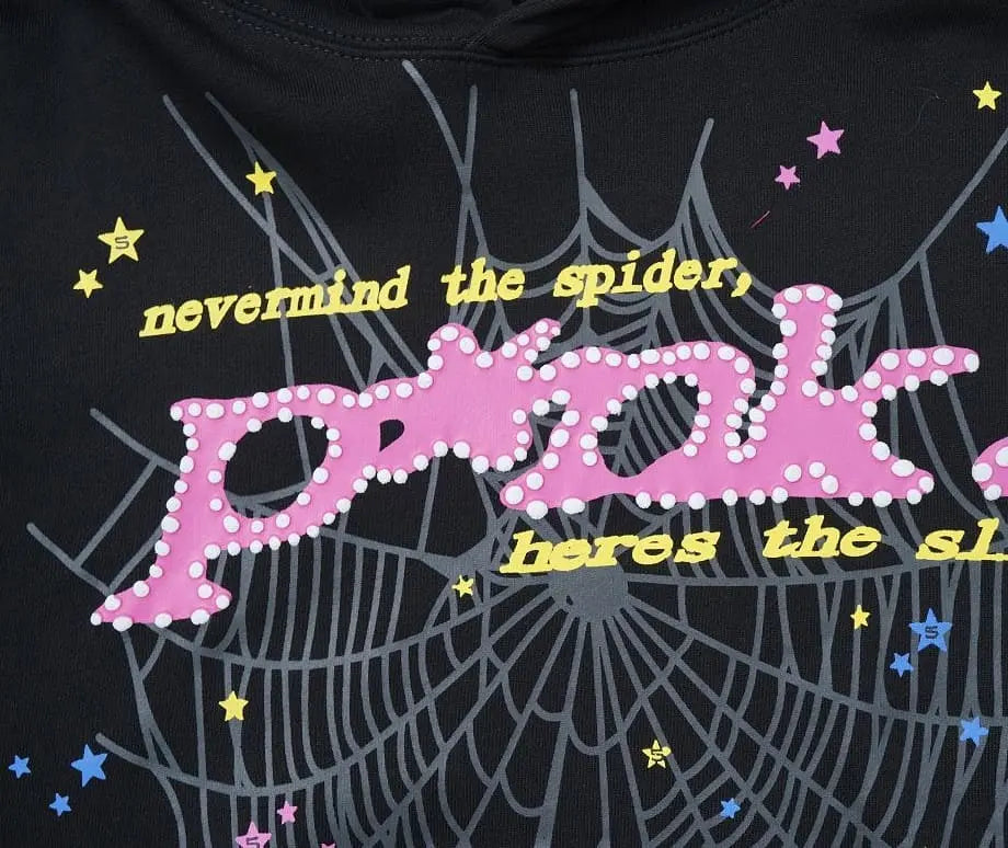 Hoodie Sp5der P*NK Black My Store