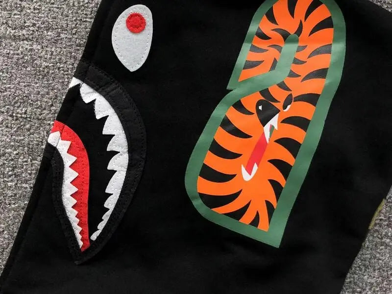 Hoodie Bape Shark Zip Black My Store