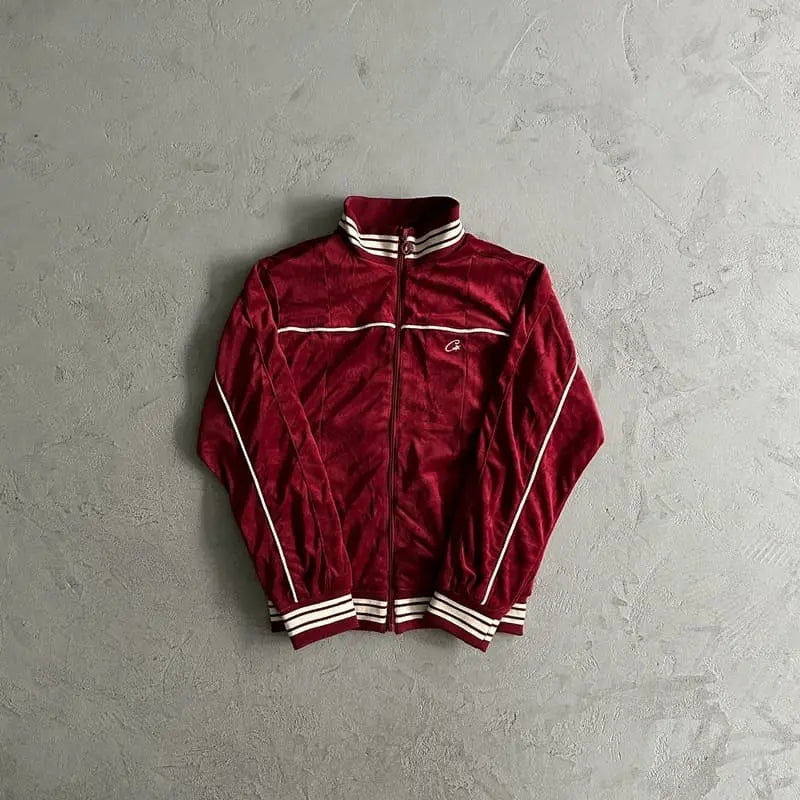 Jacket Corteiz Velvet Red My Store