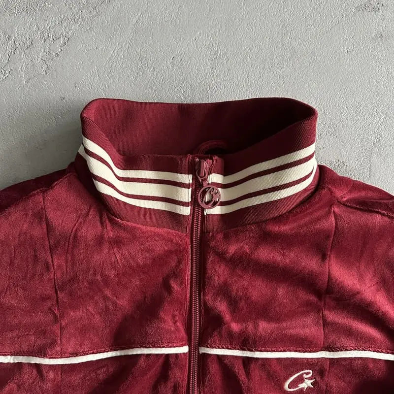 Jacket Corteiz Velvet Red My Store