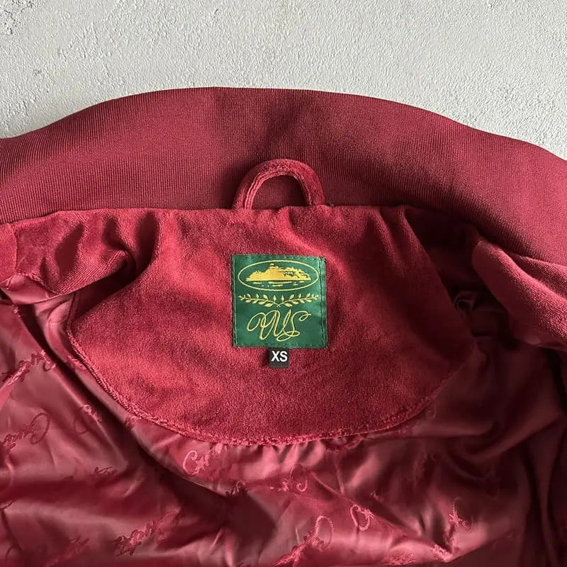 Jacket Corteiz Velvet Red My Store