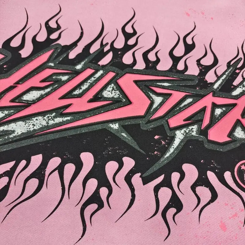 Hoodie Hellstar Brainwashed Without Brain Pink My Store
