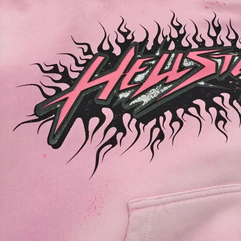 Hoodie Hellstar Brainwashed Without Brain Pink My Store
