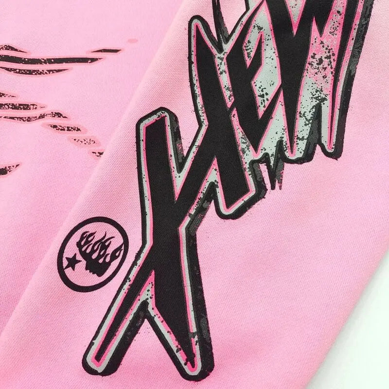 Hoodie Hellstar Brainwashed Without Brain Pink My Store