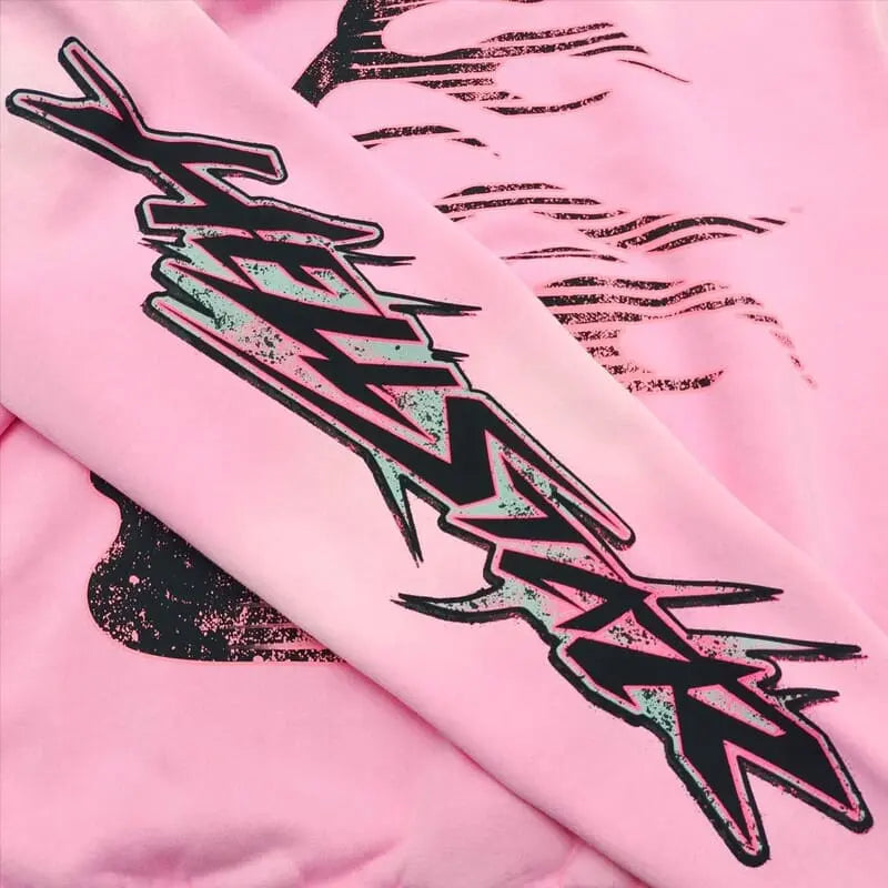 Hoodie Hellstar Brainwashed Without Brain Pink My Store
