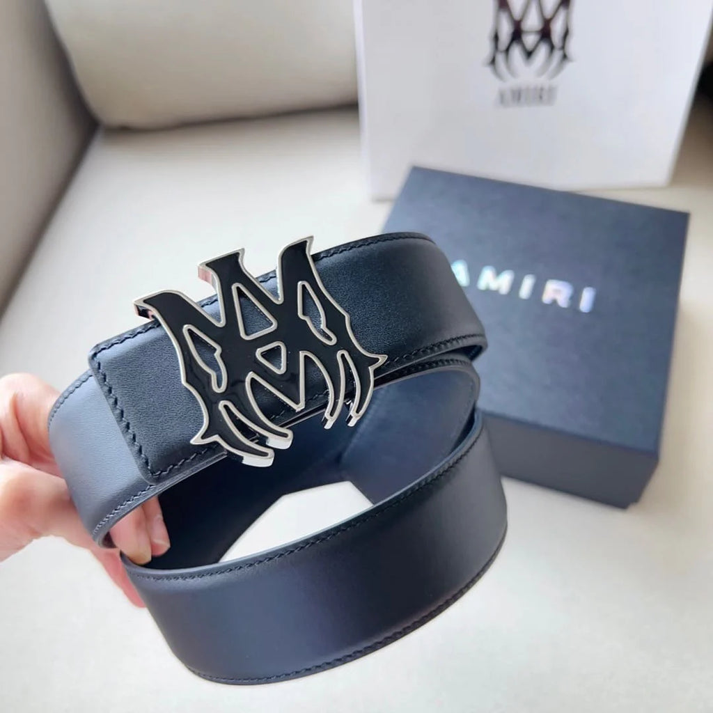 Belt Amiri Black Logo