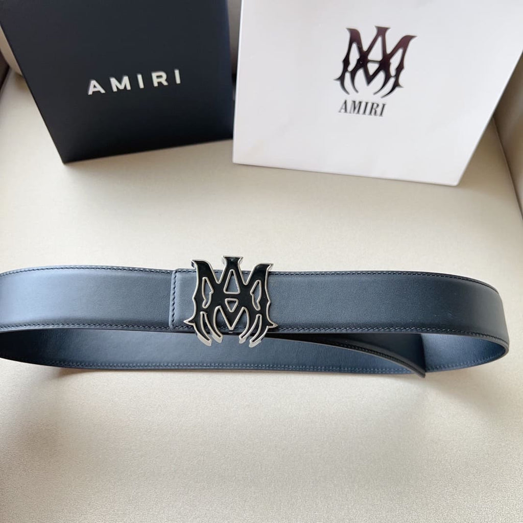 Belt Amiri Black Logo