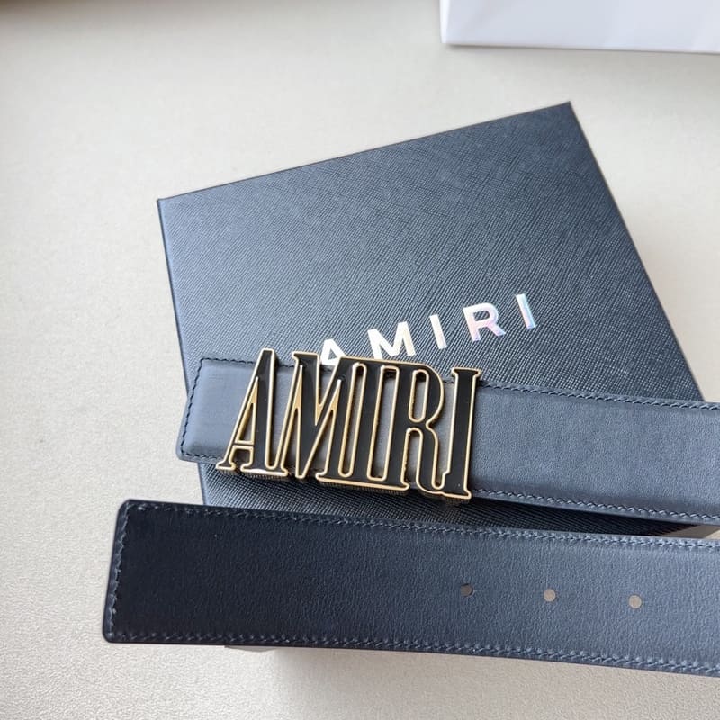 Belt Amiri Black/Gold