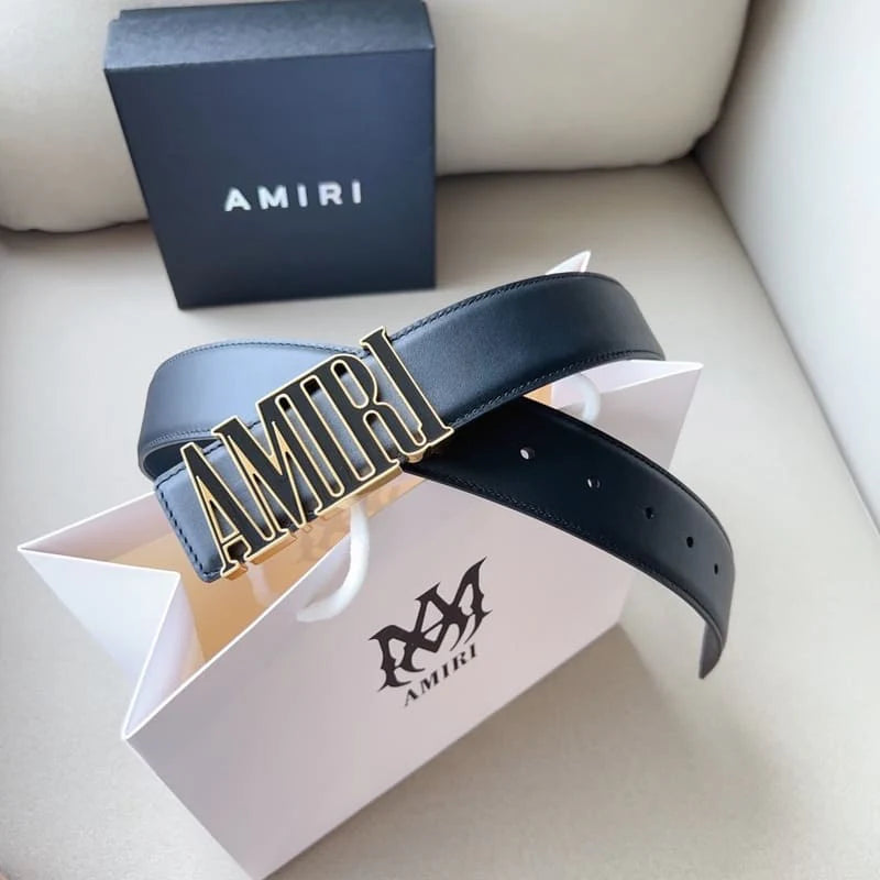 Belt Amiri Black/Gold