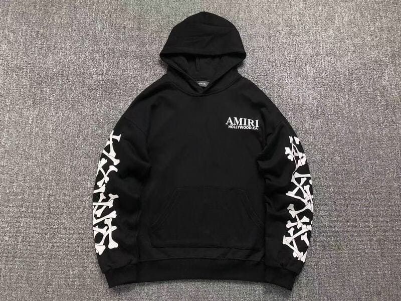 Hoodie Amiri Bones Stacked Black