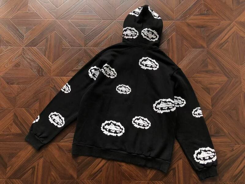 Hoodie Denim Tears x Corteiz Zip Black