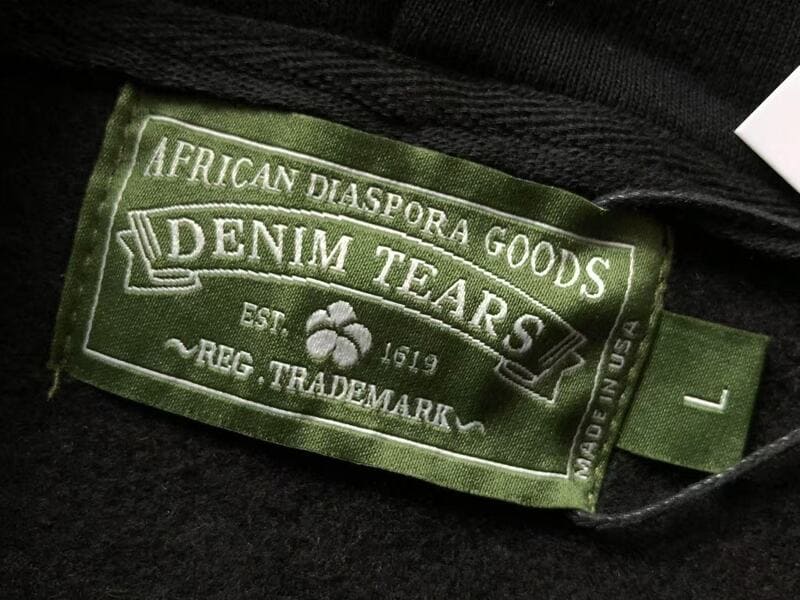 Hoodie Denim Tears x Corteiz Zip Black