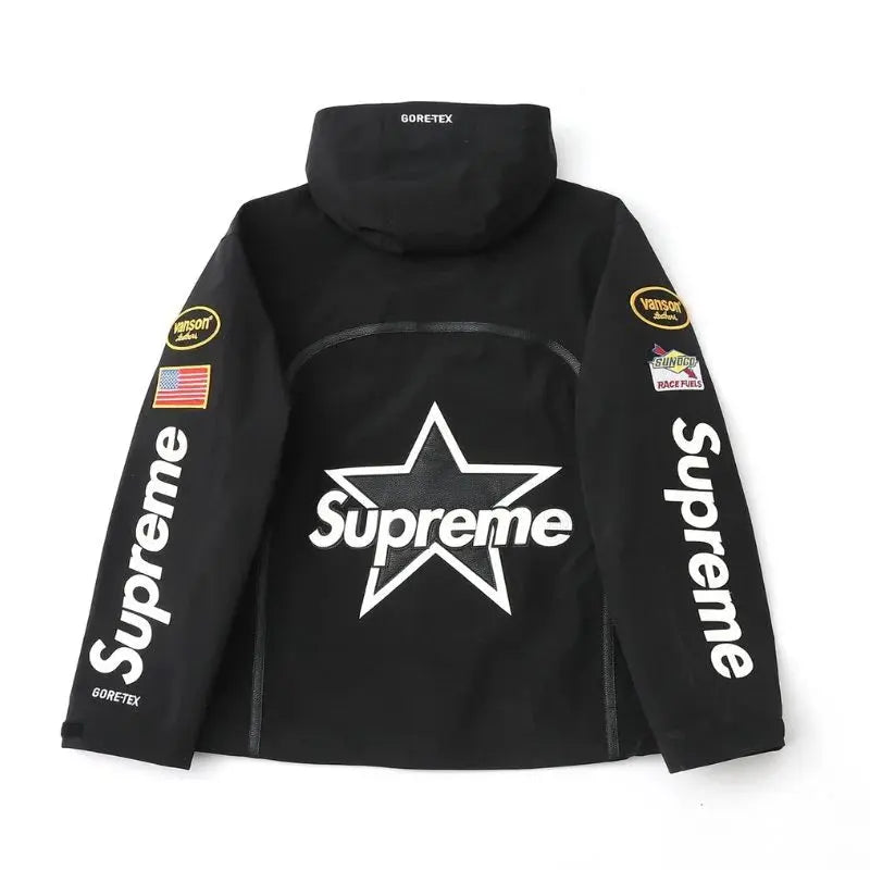 Jaqueta Supreme x Vanson GORE-TEX Shell Black -   The Plug 