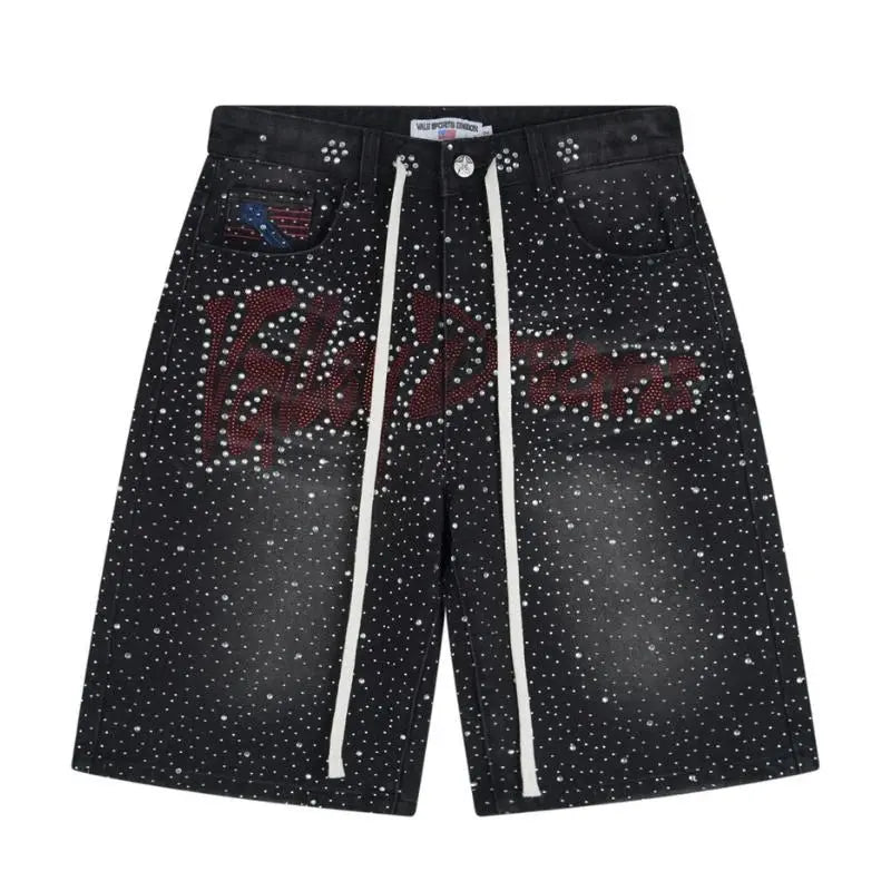 Shorts Vale Forever Iced Out Black -   The Plug 