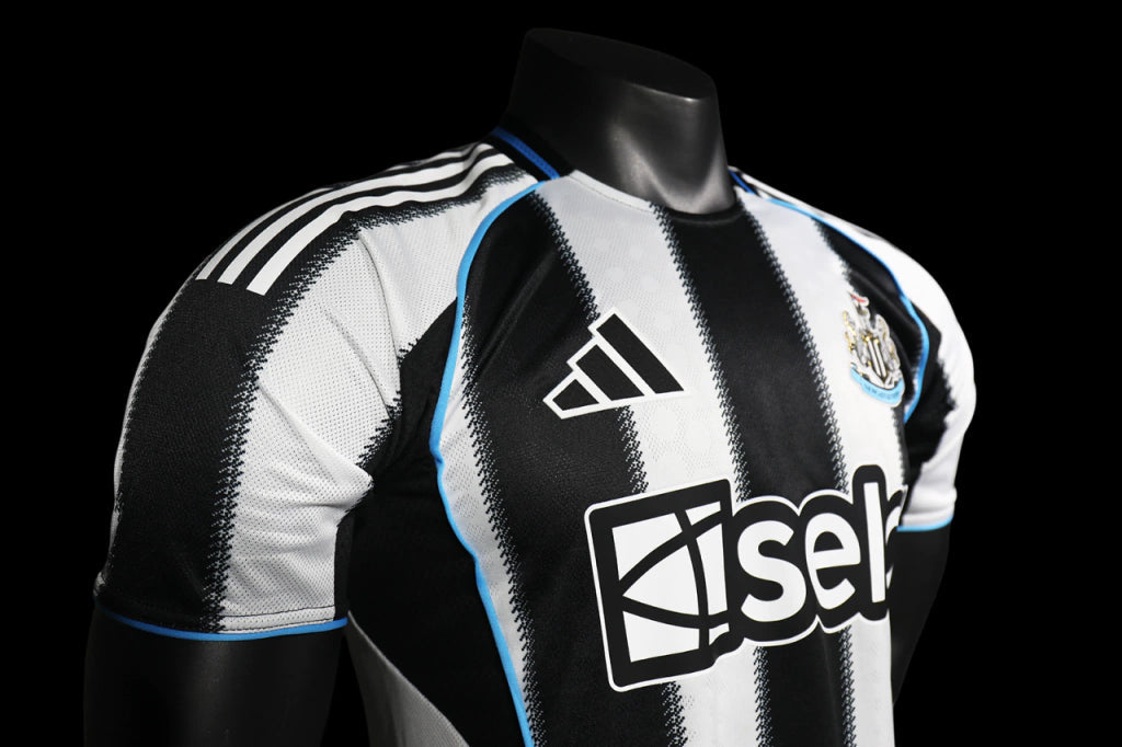Newcastle I 2025/26 Black and White T Shirt My Store