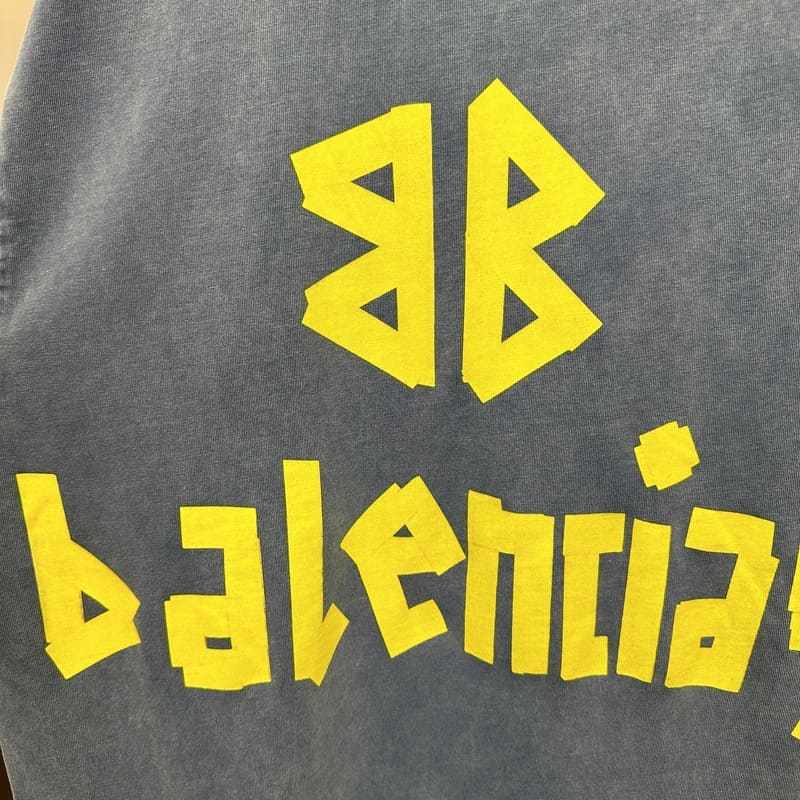 Balenciaga Tape Type Blue T Shirt My Store