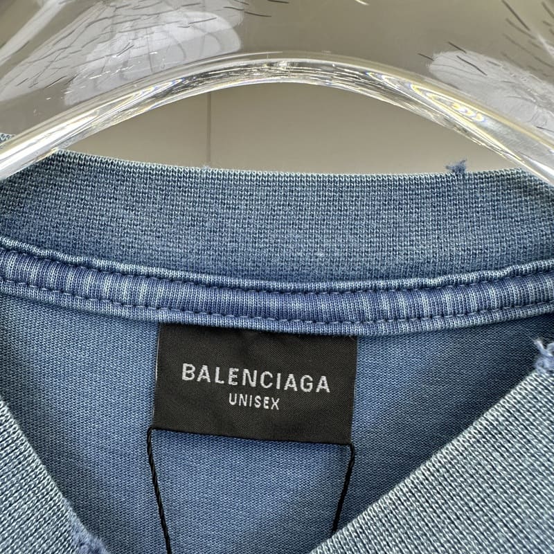 Balenciaga Tape Type Blue T Shirt My Store