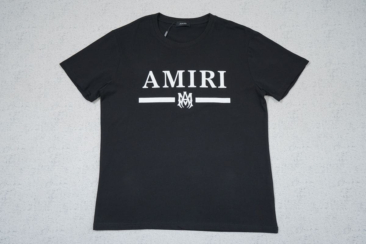 Amiri Bar Logo Black T Shirt My Store
