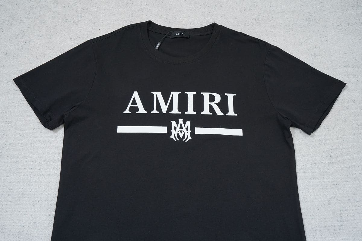 Amiri Bar Logo Black T Shirt My Store