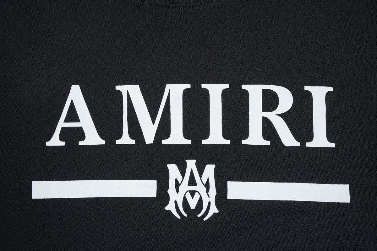 Amiri Bar Logo Black T Shirt My Store