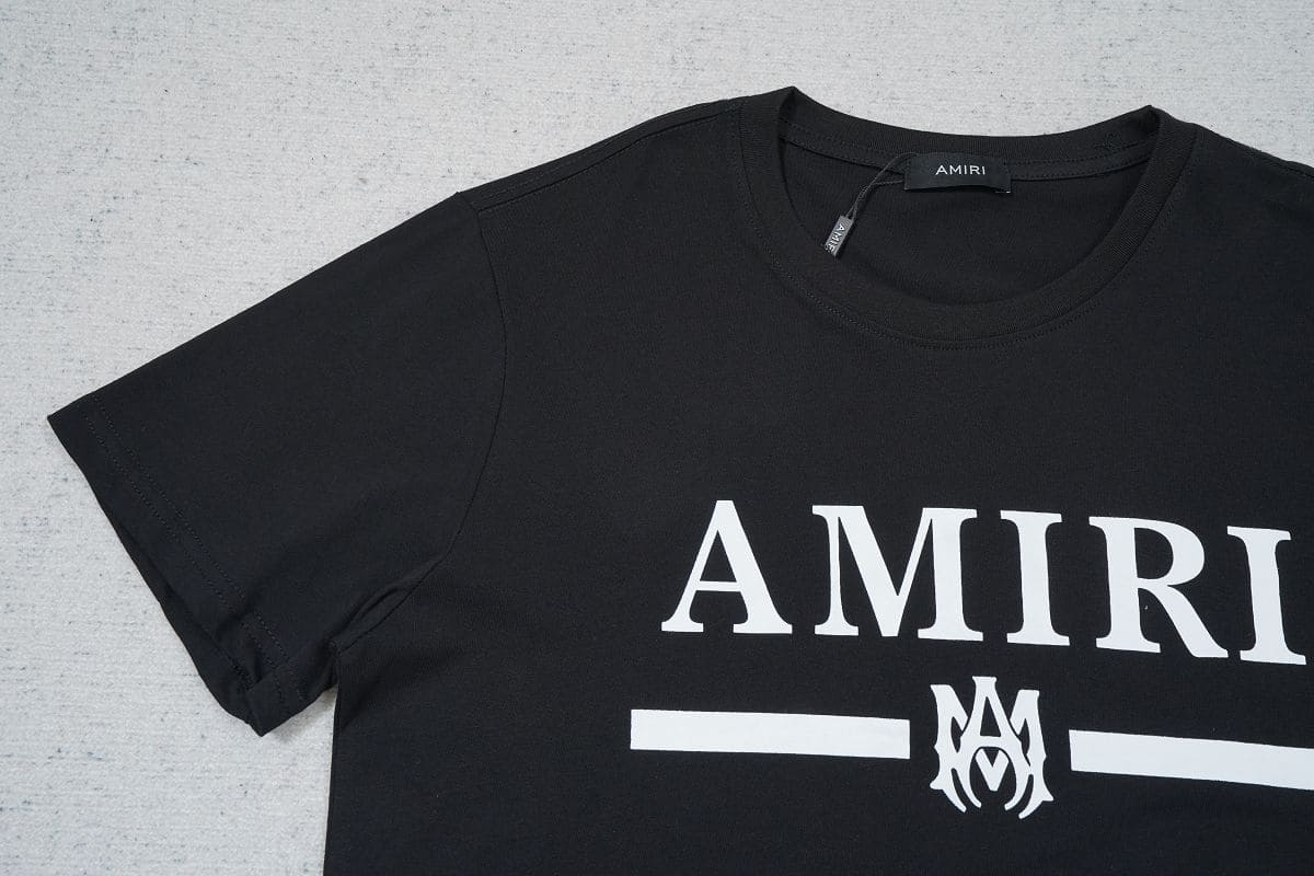 Amiri Bar Logo Black T Shirt My Store
