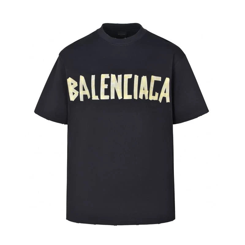 Balenciaga Tape Type Black T Shirt My Store