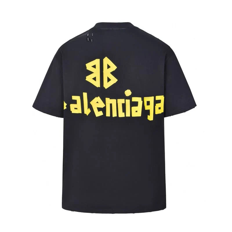 Balenciaga Tape Type Black T Shirt My Store