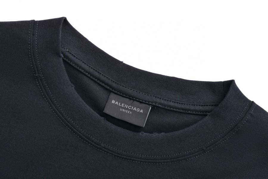 Balenciaga Tape Type Black T Shirt My Store