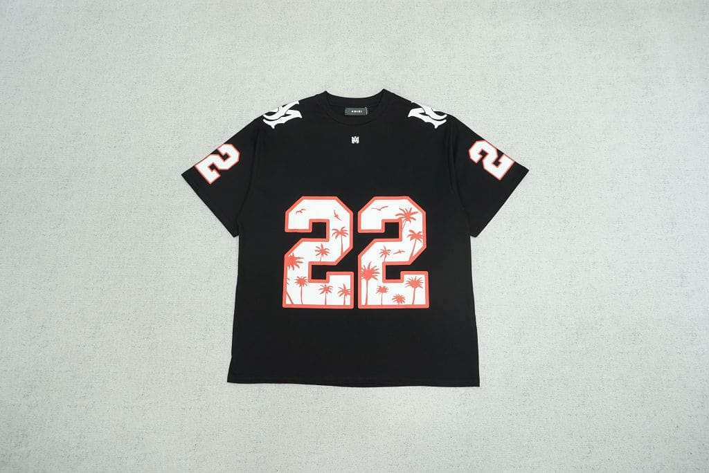 Amiri 22 Football T Shirt My Store