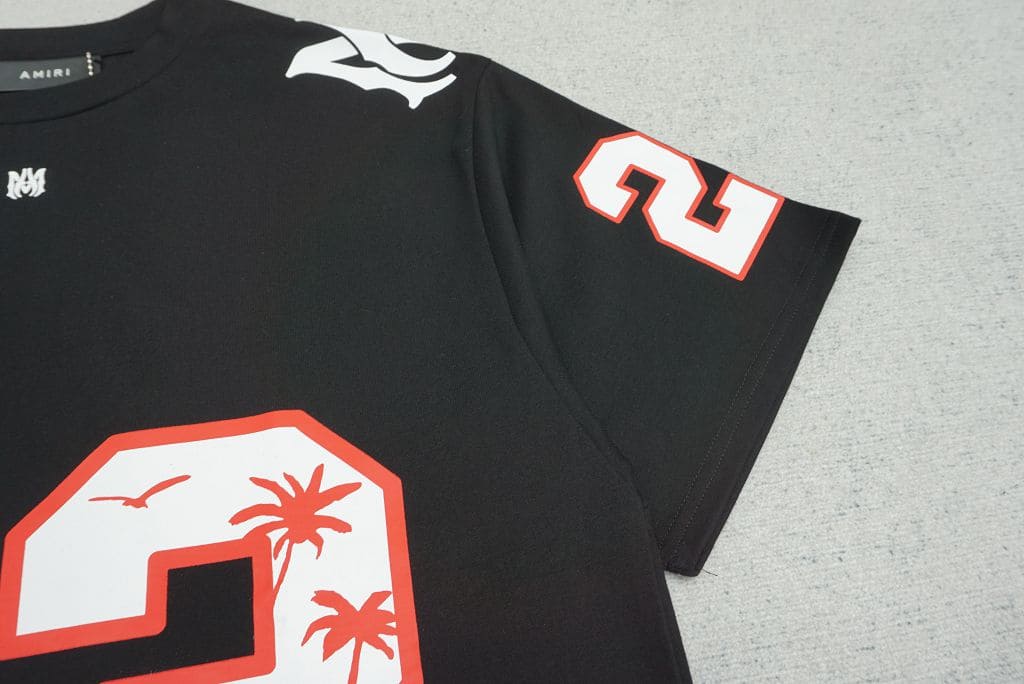 Amiri 22 Football T Shirt My Store