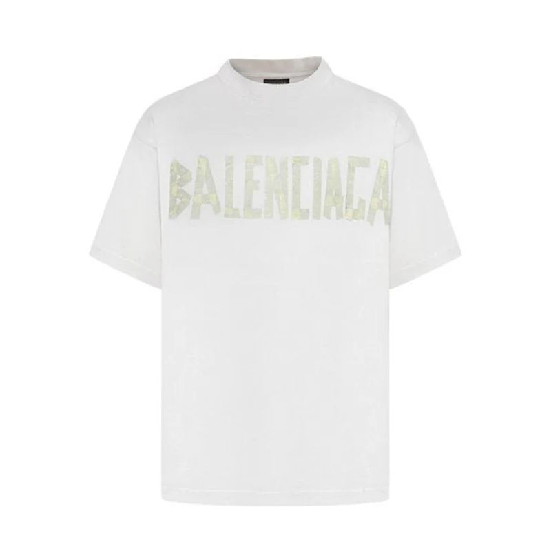 Balenciaga Tape Type White T Shirt My Store