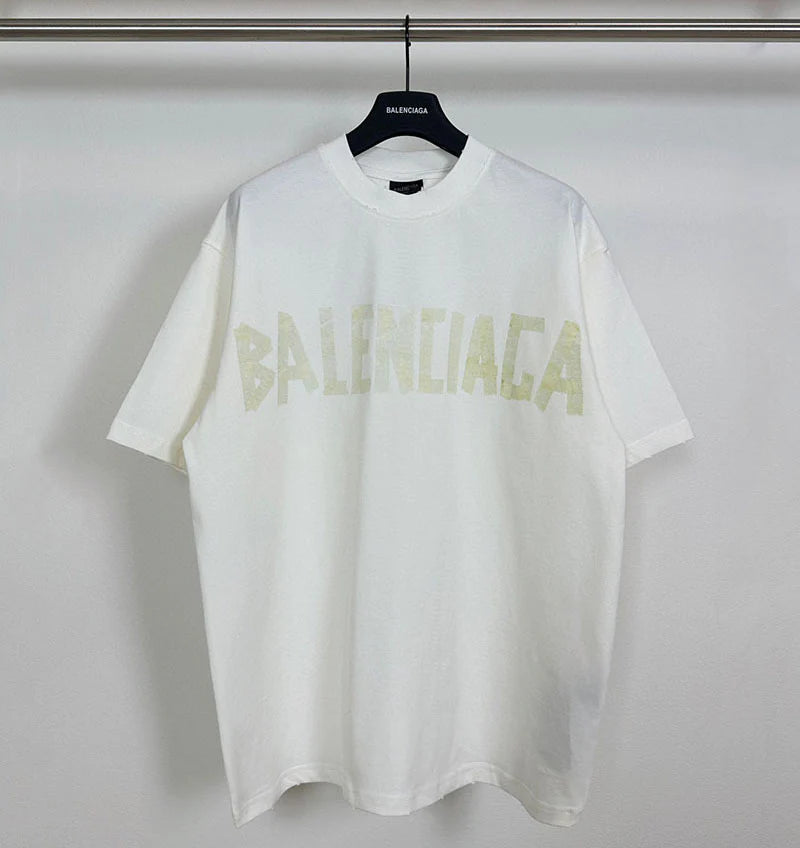 Balenciaga Tape Type White T Shirt My Store