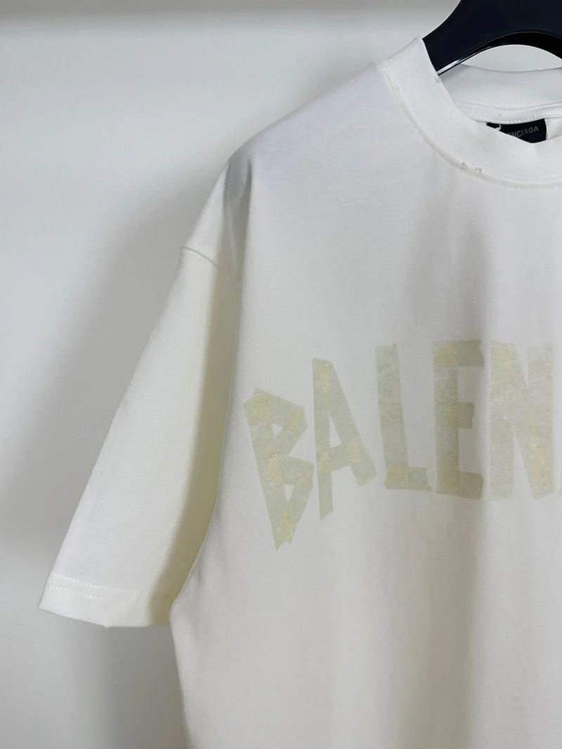 Balenciaga Tape Type White T Shirt My Store