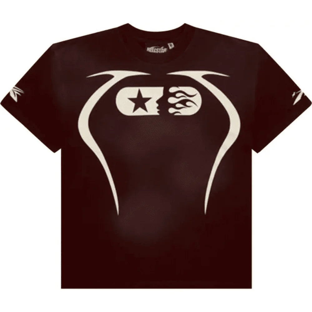Hellstar Warm Up Brown T Shirt My Store