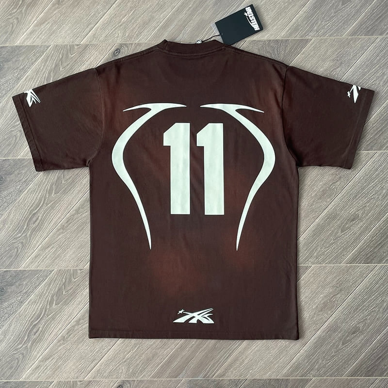 Hellstar Warm Up Brown T Shirt My Store