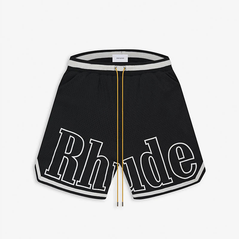 Rhude Court Logo Shorts My Store