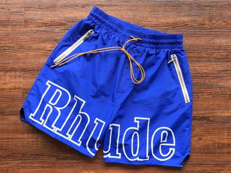 Rhude RH Logo Shorts Blue My Store